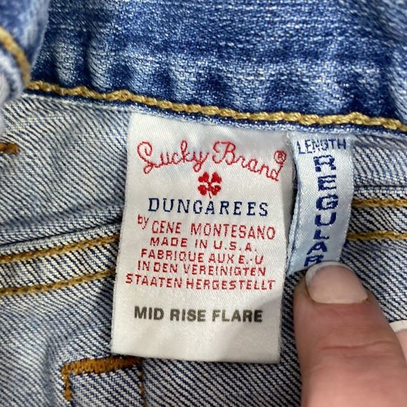Lucky Brand Dungaree Mid Rise Flare - Picture 7 of 10